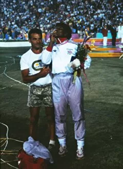 Images Dated 31st March 2011: Tessa Sanderson - 1984 Los Angeles Olympics