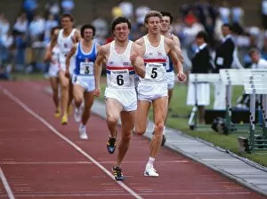 Images Dated 23rd September 2010: Tom McKean and Steve Cram run at Gateshead in 1985