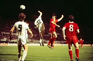 Tommy Smith heads home Liverpools second goal in the 1977 European Cup Final