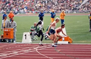 1972 Munich Olympics Collection: The USAs Dave Wottle wins the 800m final at the 1972 Munich Olympics