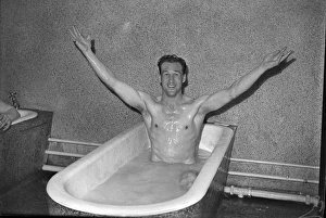 Villa goalscorer Peter McParland after the 1957 FA Cup Final