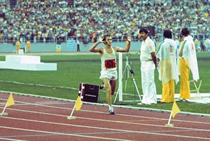 Waldemar Cierpinski wins the marathon at the 1976 Montreal Olympics