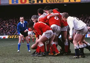 Wales Alan Phillips, Mike Roberts and Derek Quinnell - 1979 Five Nations
