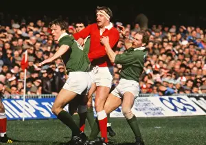 Wales Dick Moriarty and relands Nigel Carr and Brian Spillane - 1985 Five Nations