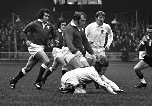 Images Dated 7th June 2012: Wales and England clash - 1973 Five Nations