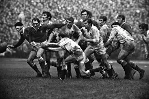 Images Dated 17th September 2009: Wales and England clash in Cardiff during the 1971 Five Nations