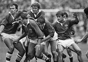 Images Dated 2nd November 2011: Wales take on the Overseas Unions in 1980