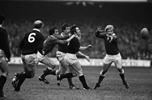 Images Dated 29th July 2011: Wales take on Scotland - 1980 Five Nations