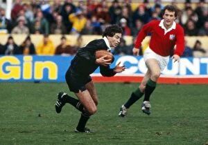 Images Dated 27th April 2012: Wayne Smith on the ball for the All Blacks during the Third Lions Test in 1983