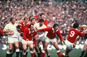 The Welsh line-out gets the ball back to Terry Holmes - 1982 Five Nations