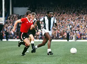 West Broms Laurie Cunningham and Manchester Uniteds Martin Buchan