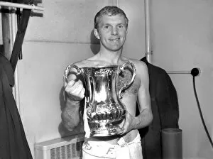 1964 FA Cup Final - West Ham United 3 Preston North End 2 Collection: West Ham captain Bobby Moore with the FA Cup in 1964