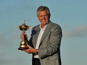 Golf Prints: The winning European captain Colin Montgomerie at the 2010 Ryder Cup