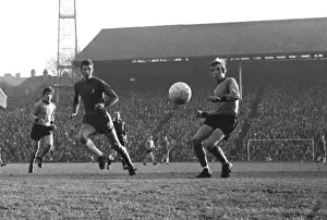 Wolves John Holsgrove and Chelseas Peter Osgood at Molineux